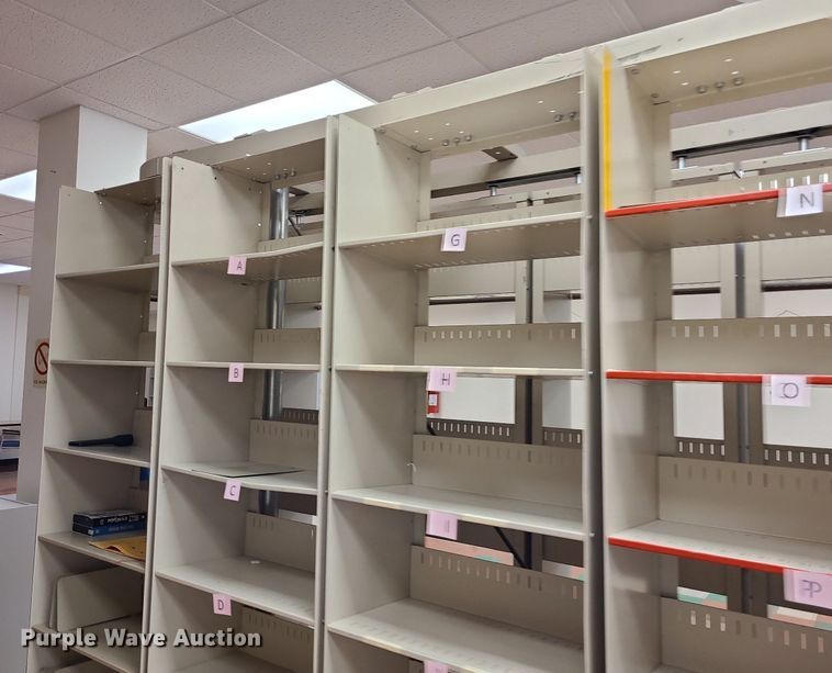 image for item NX9551 White No-Walk NW18  rotating book/file cabinet