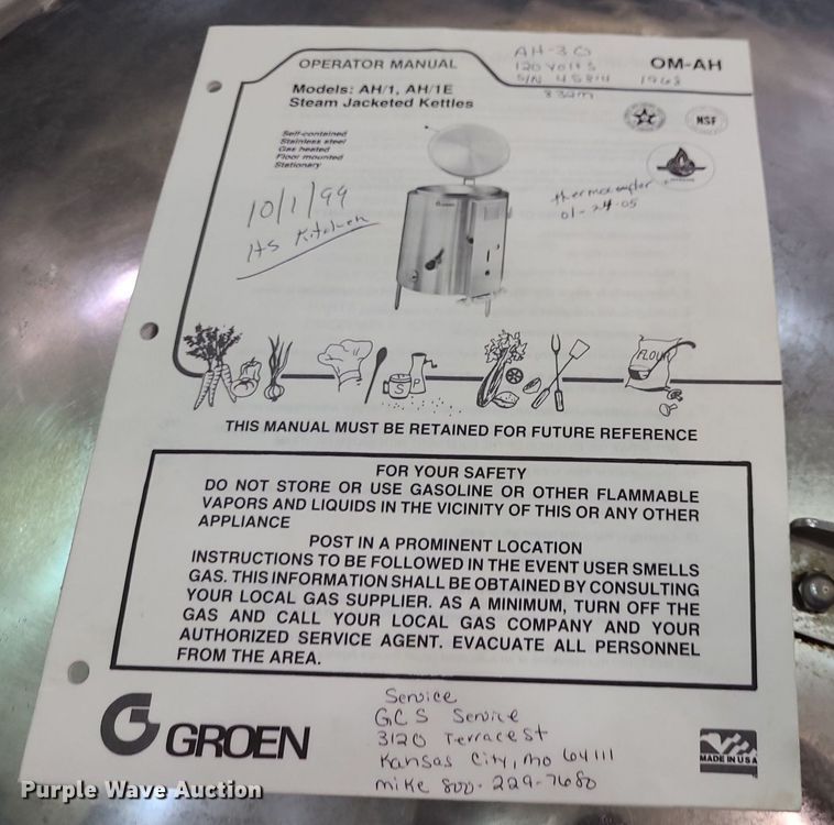 image for item NX9576 Groen  kettle cooker