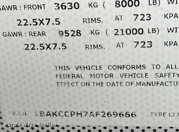 image for item NY9183 2010 Blue Bird  school bus