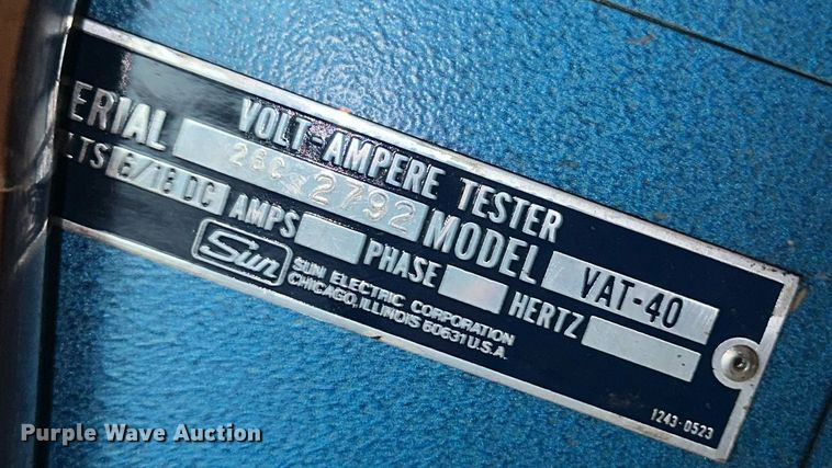 image for item NY9245 SUN VAT-40  alternator charging and starter system tester