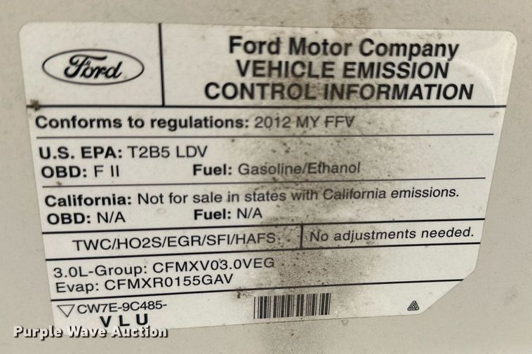 image for item NY9253 2012 Ford Fusion SE