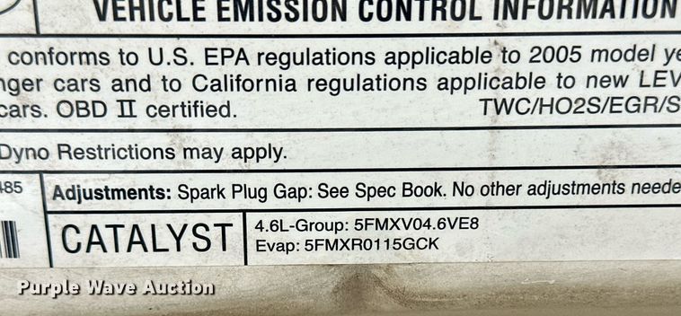 image for item NY9257 2005 Ford Crown Victoria