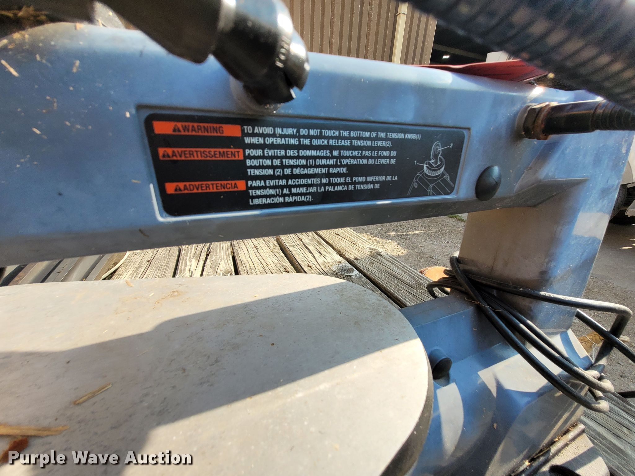 Porter Cable scroll saw in Emporia, KS Item NX9456 sold Purple Wave