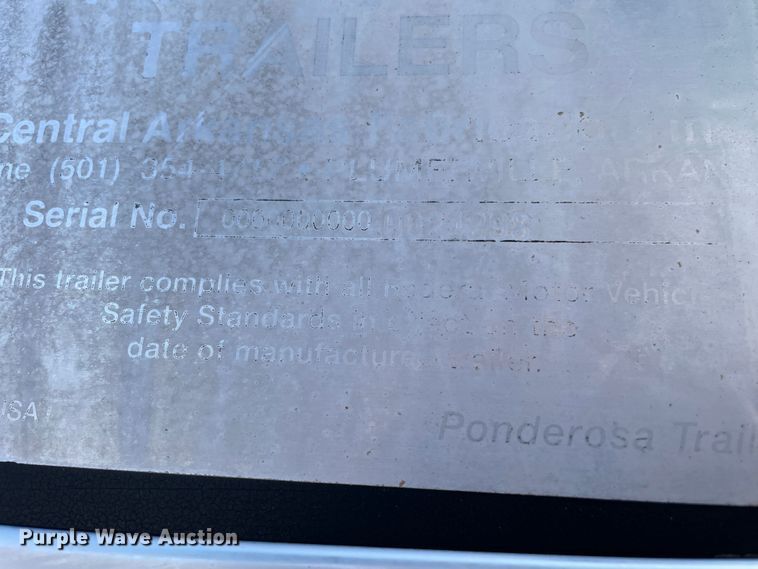 image for item DN4667 Ponderosa  livestock trailer