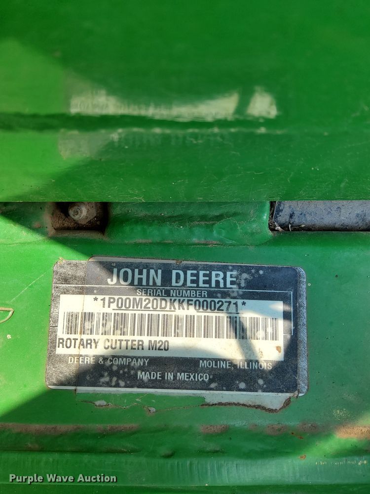 image for item DQ2081 2019 John Deere M20  batwing rotary mower