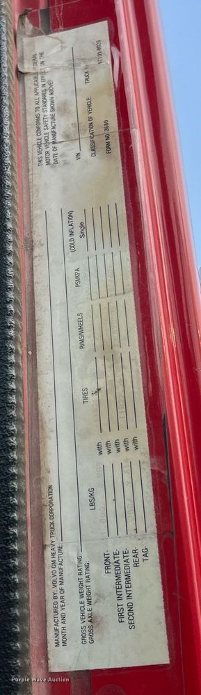 image for item II9172 Volvo  flatbed truck