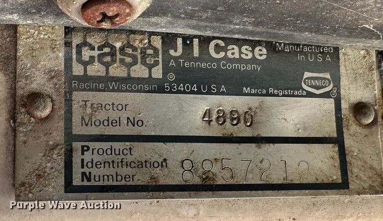 image for item KL9012 1980 Case 4890  4WD tractor