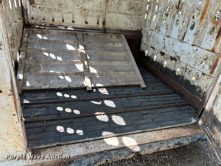 image for item MB9534 2003 McElroy  livestock trailer