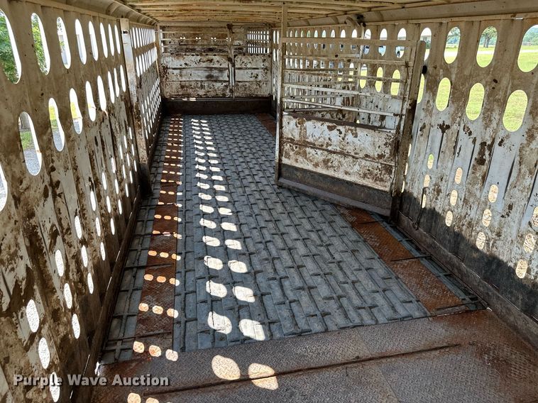 image for item MB9534 2003 McElroy  livestock trailer