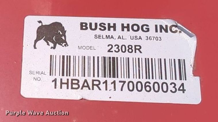image for item MY9371 Bush Hog 2308R  rotary mower