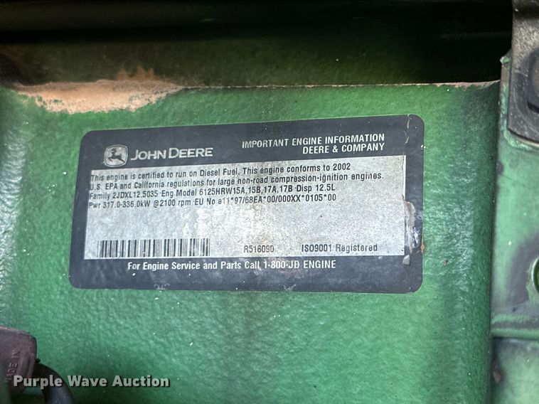image for item NI9798 2002 John Deere 9420  4WD tractor