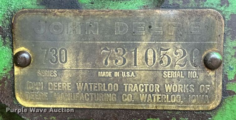 image for item NY9216 1959 John Deere 730  tractor