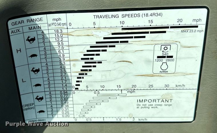image for item OC9006 2014 Kubota M108S  MFWD tractor
