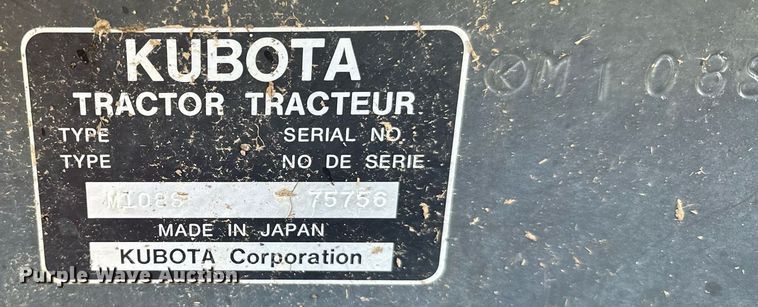 image for item OC9006 2014 Kubota M108S  MFWD tractor