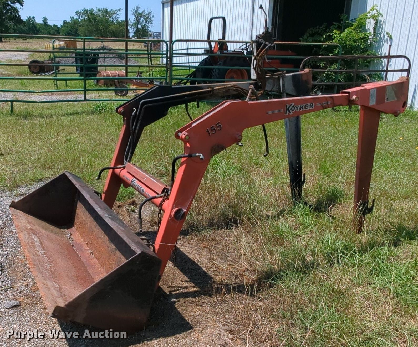 Koyker 155 loader bucket in Spencer, OK Item MY9365 sold Purple Wave