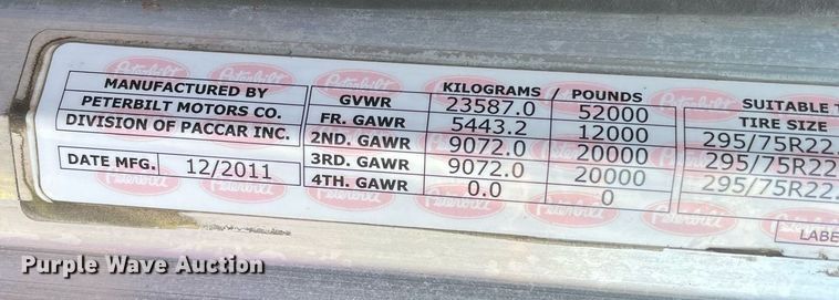 image for item DM0282 2012 Peterbilt 388  semi truck