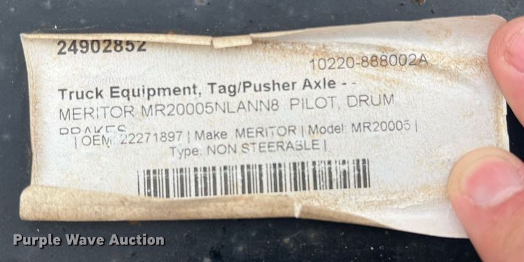 image for item DN3042 Meritor MR20005  tag axle