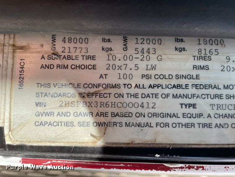 image for item DN4665 1987 International 9370  semi truck