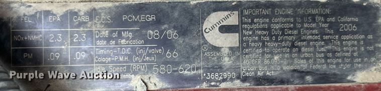 image for item DP0502 2007 International 9200i  semi truck