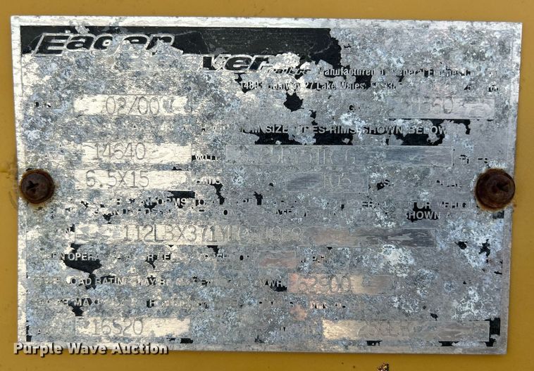 image for item DR4728 2000 Eager Beaver 25GLB  lowboy equipment trailer