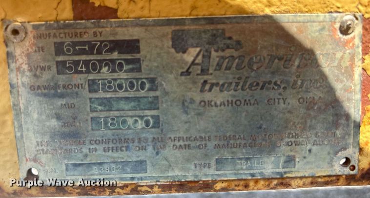 image for item DR4741 1972 American Motors  flatbed trailer