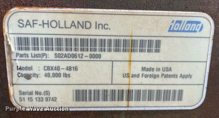 image for item GA9662 SAF-Holland Inc CBX40-4816  rear axle assembly