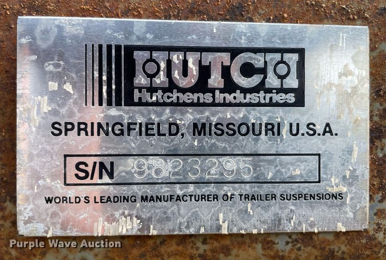 image for item GA9663 Hutchens Industries  rear axle assembly