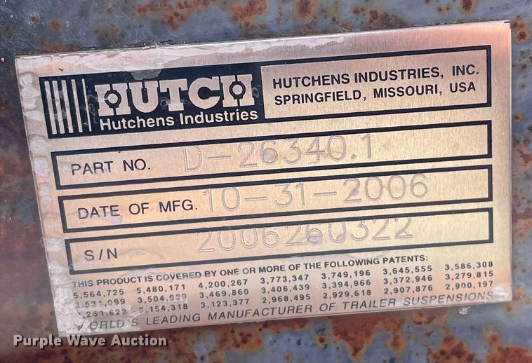 image for item GA9664 Hutchens Industries  rear axle assembly