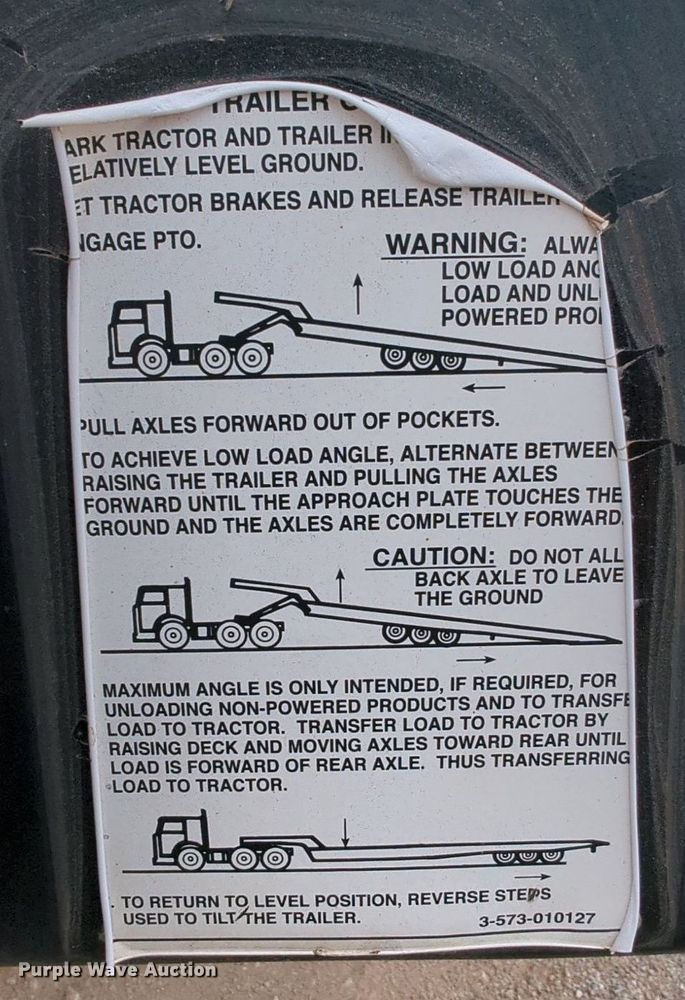 image for item MY9336 1997 Landoll 330  tilt deck equipment trailer