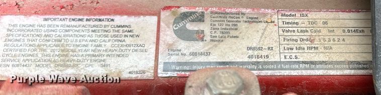 image for item NP9728 2012 Kenworth T660  semi truck