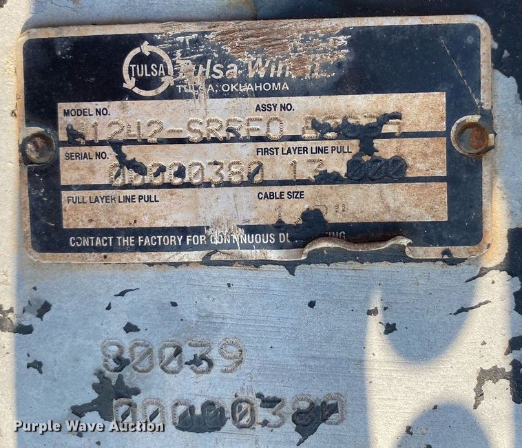 image for item DI7845 Winch truck bed