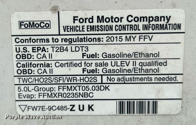 image for item DI7850 2015 Ford F150  SuperCrew pickup truck