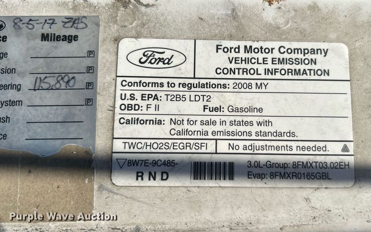 image for item DI7869 2008 Ford Ranger  SuperCab pickup truck