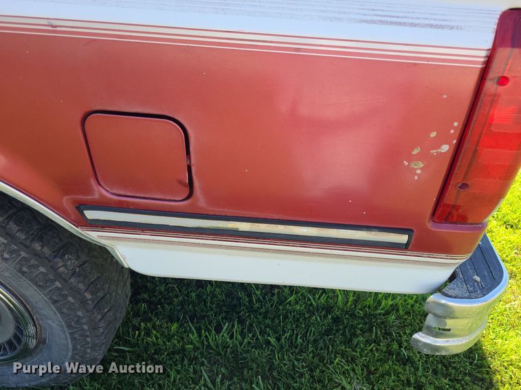 image for item DK1874 1992 Ford F250 XLT  SuperCab pickup truck