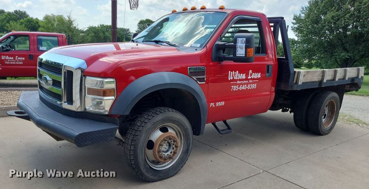 image for item DK1891 2008 Ford F450 Super Duty XLT  flatbed truck