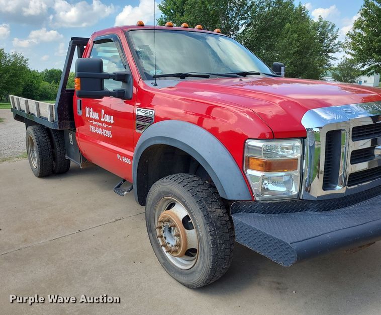 image for item DK1891 2008 Ford F450 Super Duty XLT  flatbed truck