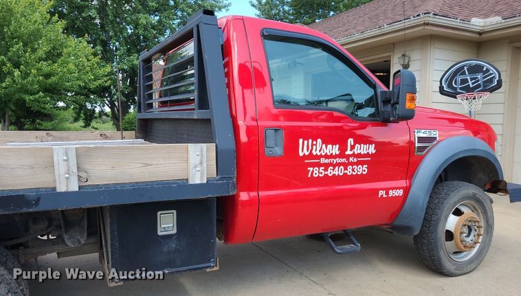 image for item DK1891 2008 Ford F450 Super Duty XLT  flatbed truck