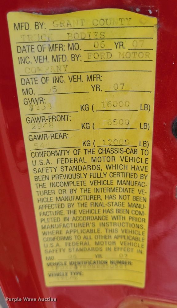 image for item DK1891 2008 Ford F450 Super Duty XLT  flatbed truck