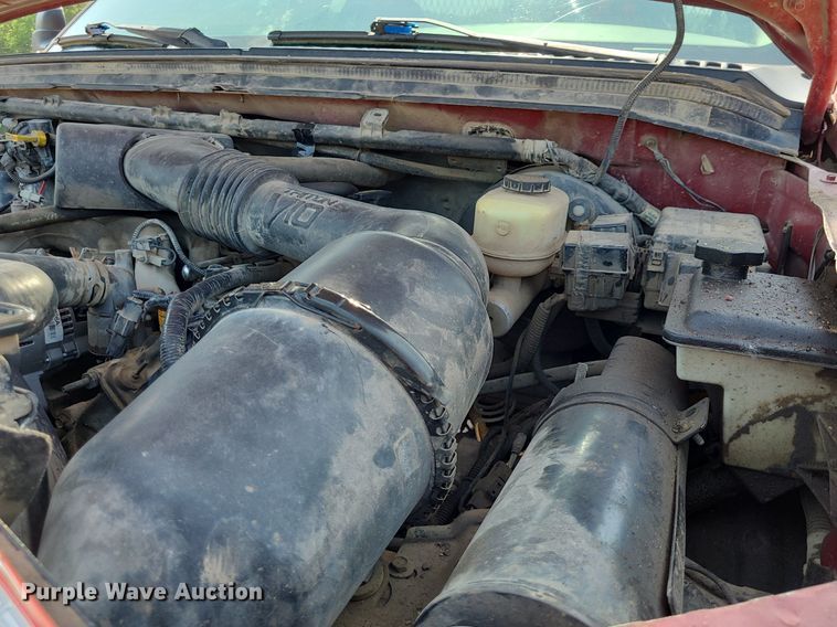 image for item DK1969 2000 Ford F250 Super Duty XLT  SuperCab flatbed pickup truck