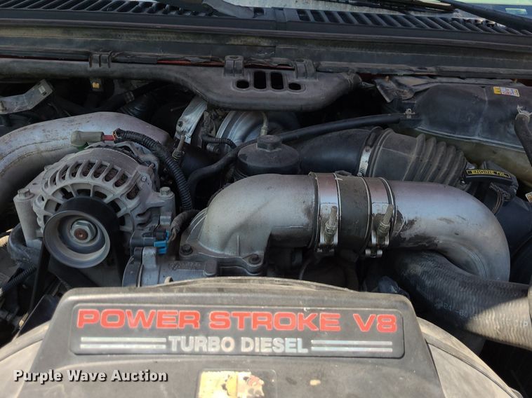 image for item DK1970 2004 Ford F350 Super Duty XL Crew Cab flatbed pickup truck