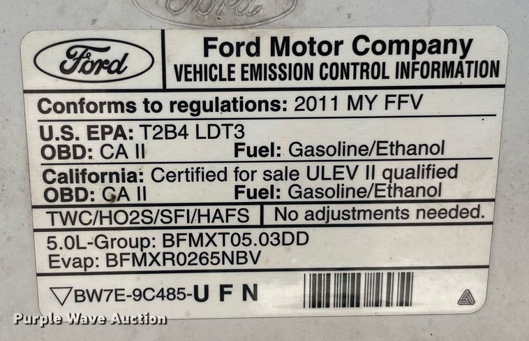 image for item DL3785 2011 Ford F150 XL  pickup truck