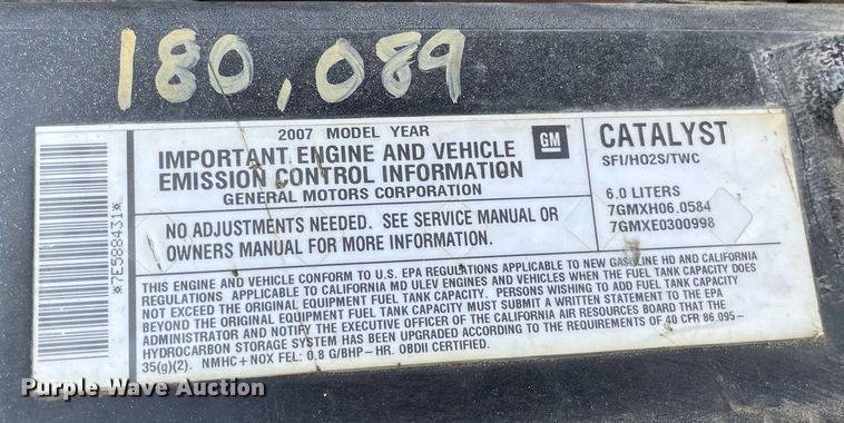 image for item DL3789 2007 Chevrolet Silverado 3500  dump bed pickup truck