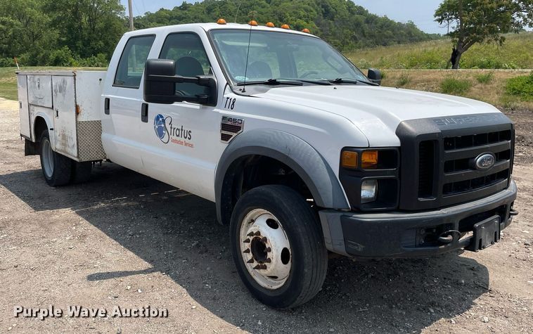 image for item DL3791 2008 Ford F450 Super Duty XL  Crew Cab utility / service truck
