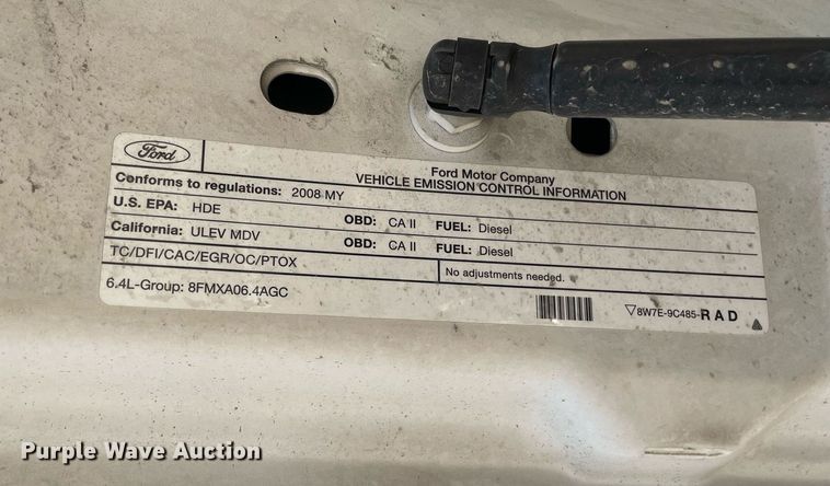 image for item DL3797 2008 Ford F350 Super Duty  Crew Cab pickup truck