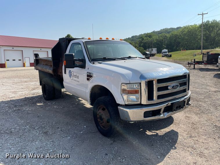 image for item DL3802 2008 Ford F350 Super Duty XLT  dump bed pickup truck