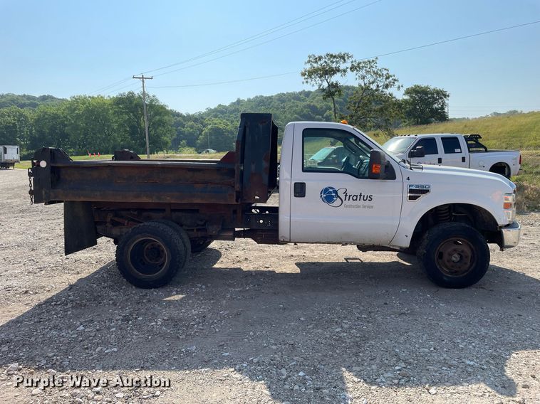 image for item DL3802 2008 Ford F350 Super Duty XLT  dump bed pickup truck