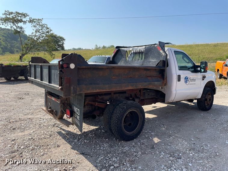 image for item DL3802 2008 Ford F350 Super Duty XLT  dump bed pickup truck