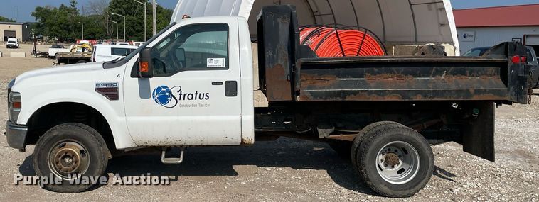 image for item DL3802 2008 Ford F350 Super Duty XLT  dump bed pickup truck