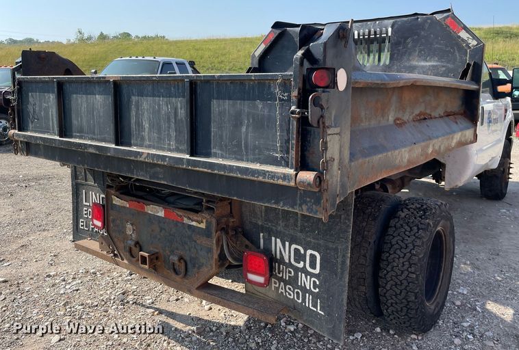 image for item DL3802 2008 Ford F350 Super Duty XLT  dump bed pickup truck