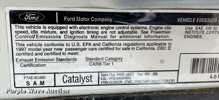 image for item DM0243 1997 Ford Mustang Cobra